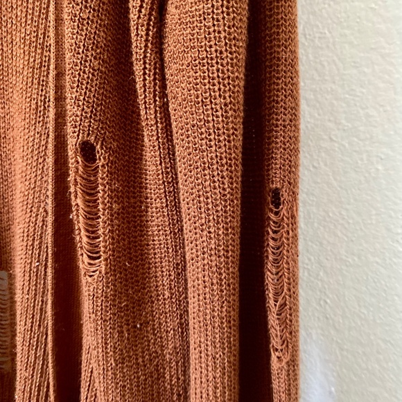 Daytrip Burnt Orange Cardigan Sweater - Picture 6 of 6